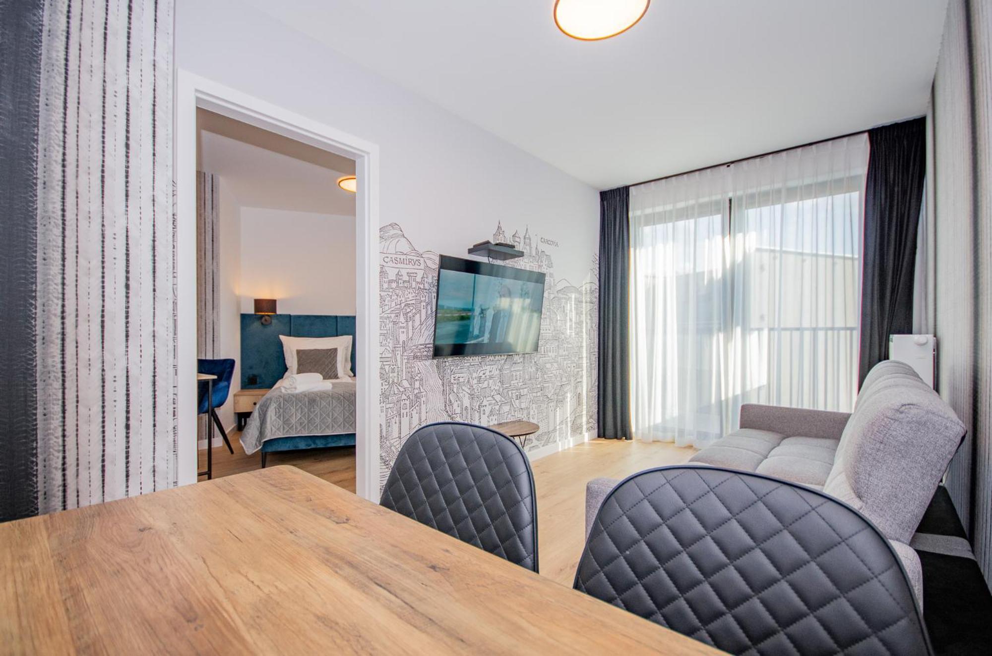 Inpoint Apartments G11 Near Old Town & Kazimierz District & Parking Option 克拉科夫 客房 照片