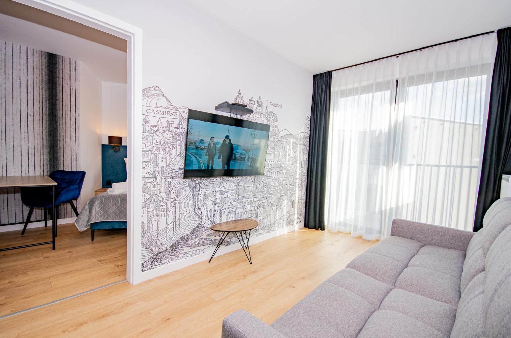 Inpoint Apartments G11 Near Old Town & Kazimierz District & Parking Option 克拉科夫 客房 照片
